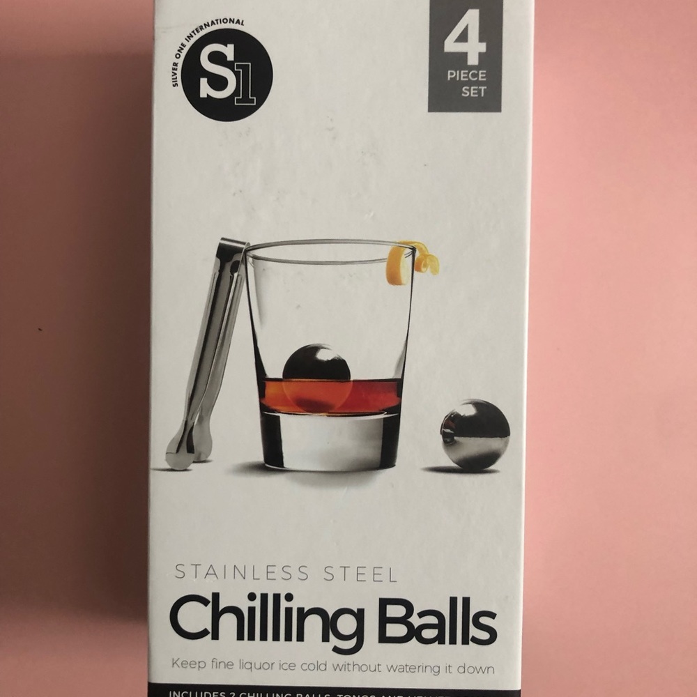 Stainless Steel Chilling Balls 4 Piece Set